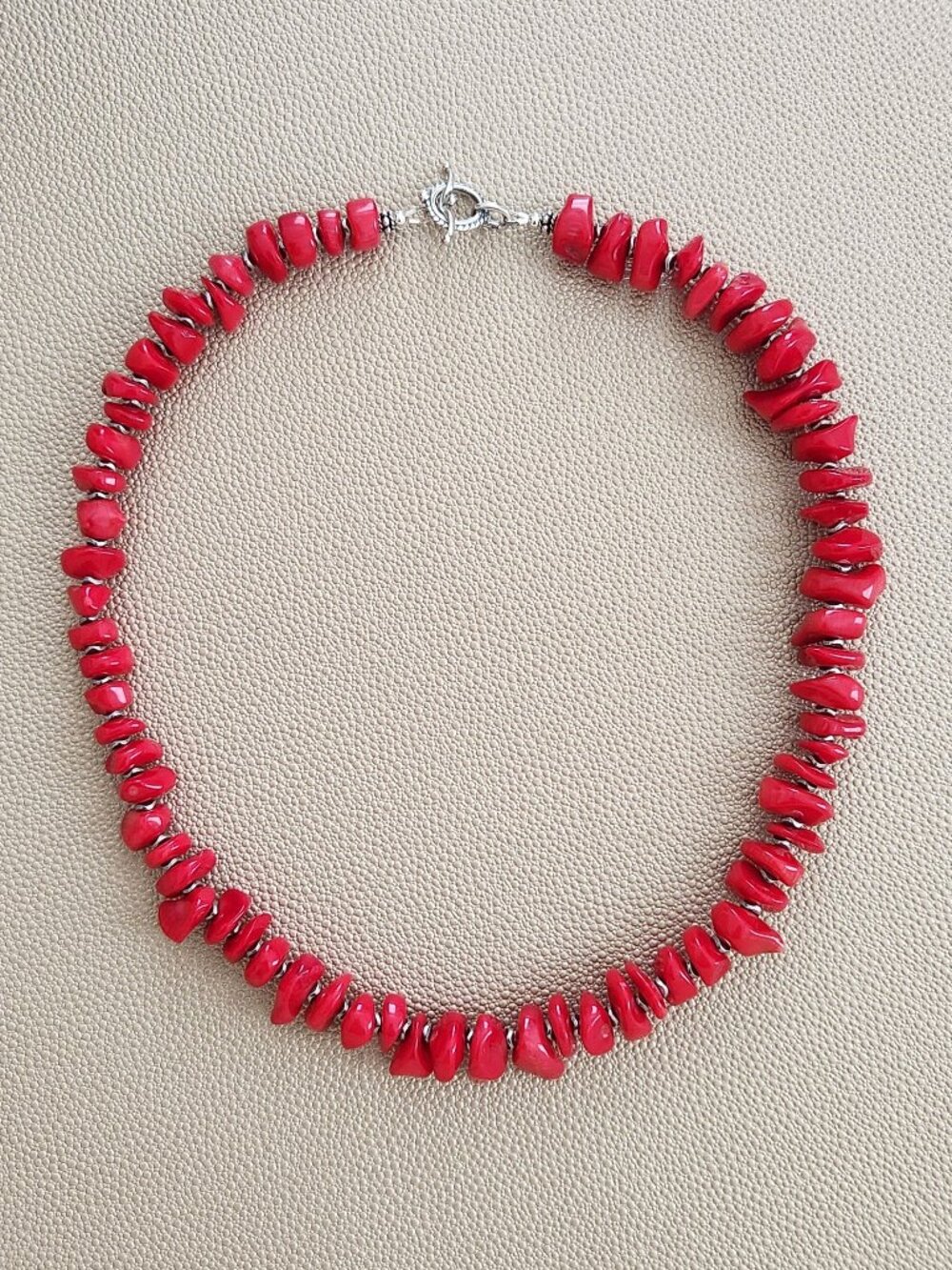 RED CORAL NECKLACE--18"